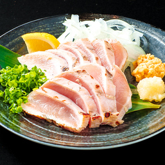 知覧鶏のタタキ２種盛り(もも肉・むね肉）