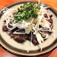 牛タン下のネギまみれ