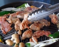 料理メニュー写真 ジンギスカンセット(ラムショルダー、野菜付き)