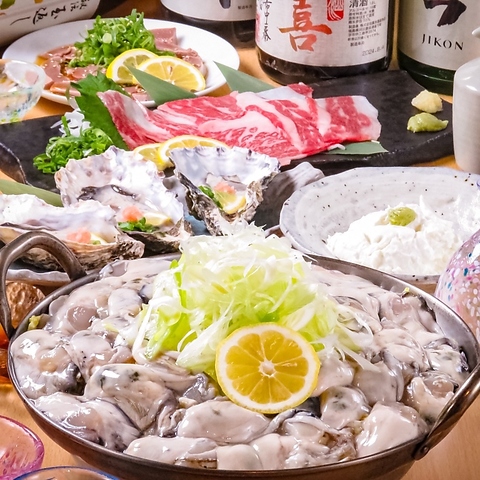 広島/牡蠣/鍋/ランチ/観光/宴会/貸切/歓送迎会/飲み放題/個室