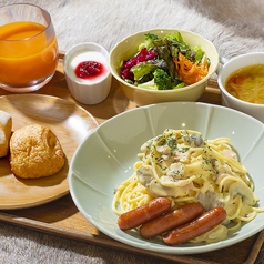 15時以降のアフタヌーンプレート 選べるパスタセット　カルボナーラ