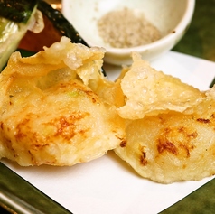 海老はんぺんの湯葉包み揚