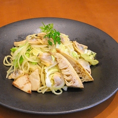 筍とあさりと春キャベツの和風パスタ