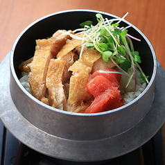阿波尾鶏の明太子釜飯