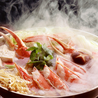 ボリューム満点◎看板料理『ズワイかにすき』