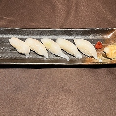 松島産穴子の握り寿司（五貫）