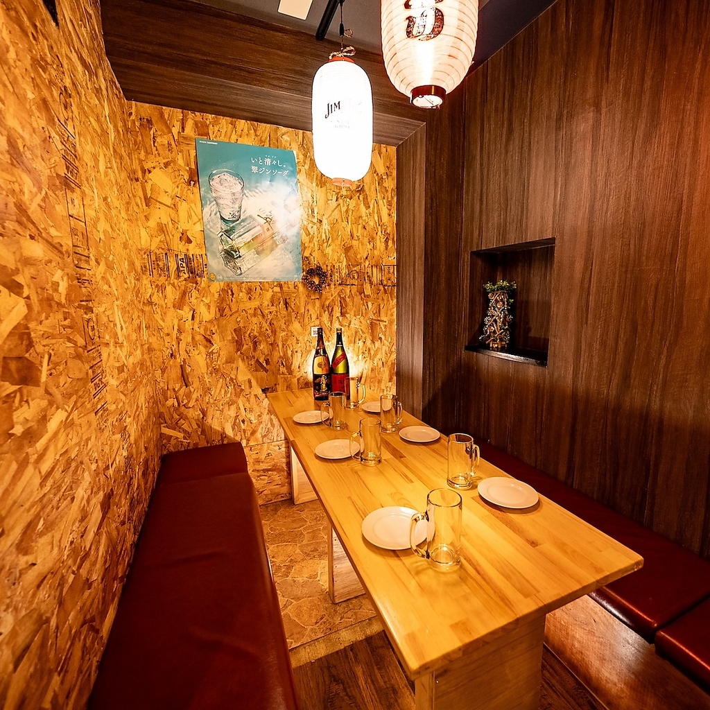 【広電本線立町駅徒歩4分】焼き鳥&野菜巻き食べ放題個室居酒屋！