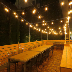 【ビアガーデン席】宴会にぴったりの2階席。貸切でのご利用もお問い合わせください!