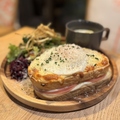 料理メニュー写真 カンパーニュのクロックマダムプレート