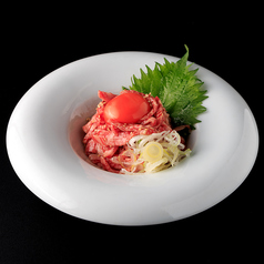 黒毛和牛サーロイン炙りユッケ