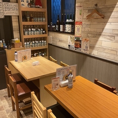 テーブル席です