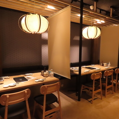 2Fは最大24b名様までご利用可能なテーブル席をご用意!少人数でもご利用可能です。