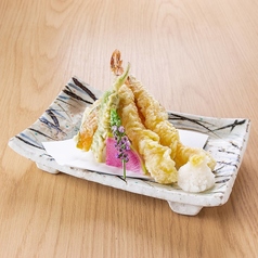 海老と野菜天ぷら盛り合わせ