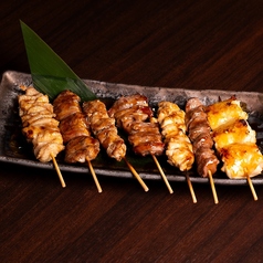 炭火串焼き盛り合わせ 7本盛り