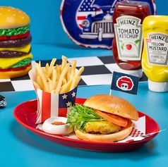 ●千屋牛ハンバーガー バーボン香るBBQソースで