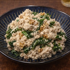 季節葉野菜とくるみの白和え