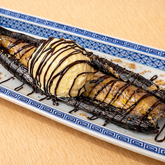 黒焼きバナナ アイス添え