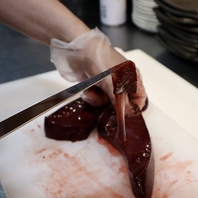 新鮮なレバー入ってます！