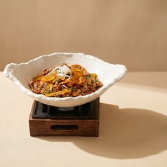 牛肉と自家製酸筍の炒め