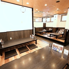 2階はゆったり食べ飲み出来る座敷席完備◎