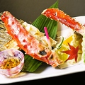 料理メニュー写真 タラバ蟹二種盛り