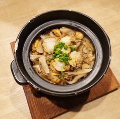 帆立のとあさりと舞茸の釜飯　一合(2人前程度）