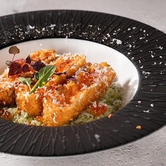 銀鮭といくらのクリームリゾット