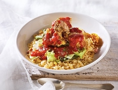 から揚げのチリトマピラフ