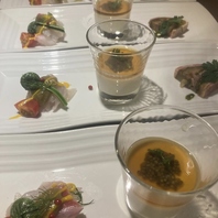 季節の食材を使った前菜から楽しめます！