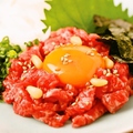 料理メニュー写真 桜ユッケ