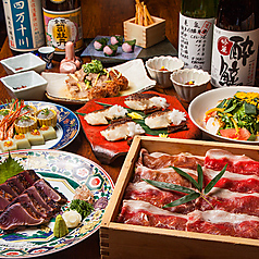 完全個室　地鶏焼き鳥×築地海鮮&国産牛もつ鍋　和み屋　新橋総本店のコース写真