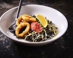 イカスミと博多明太子のピラフ