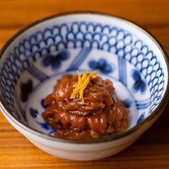 スルメイカの昆布締め塩辛