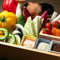 季節の野菜が食べ放題！