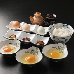 贅沢3種の 卵のたまごかけご飯