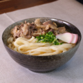 料理メニュー写真&nbsp;【温】肉うどん(国産牛使用)