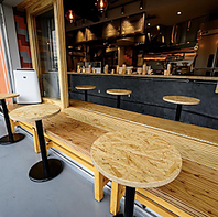 【ワンちゃんOK！開放的なミニテラス】