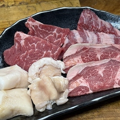 焼肉ホルモンセット（10切）　ハラミ/ロース/ヤングカルビ/マルチョウ/上ギアラ
