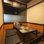 6名様までのお座敷個室。周りを気にせず楽しめる。