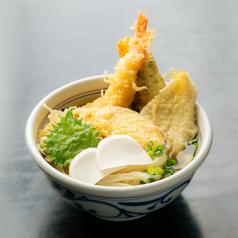 特上えび天うどん(かけ出汁)