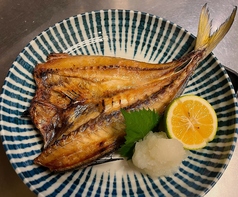 尺鯵の開き一夜干し焼き