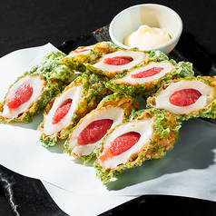 ちくわ明太の磯部揚げ