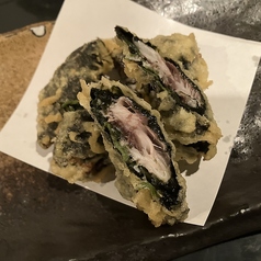 鰯と葉ワサビの磯辺揚げ