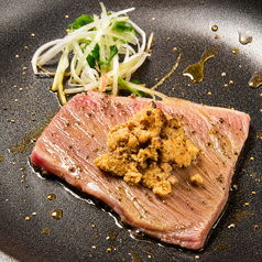 和牛とあん肝の炙りしゃぶポン酢
