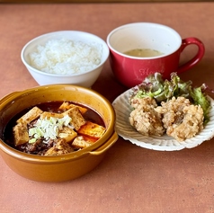麻婆豆腐&から揚げランチ