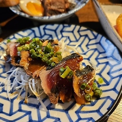 炙りカツオの麻辣ポン酢