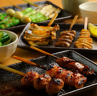 香ばしさが食欲をそそる串焼きはお酒との相性抜群！