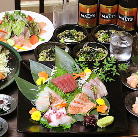 優雅な大人の和空間で旬を迎えた新鮮な食材と厳選の銘酒を味わう♪上質なひと時を。