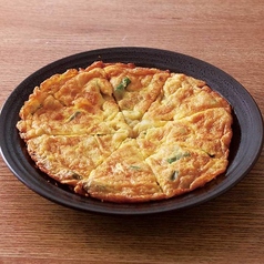 九条ネギと出汁卵のチヂミ