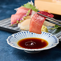 鮮度抜群の本マグロをごゆっくり堪能頂けます